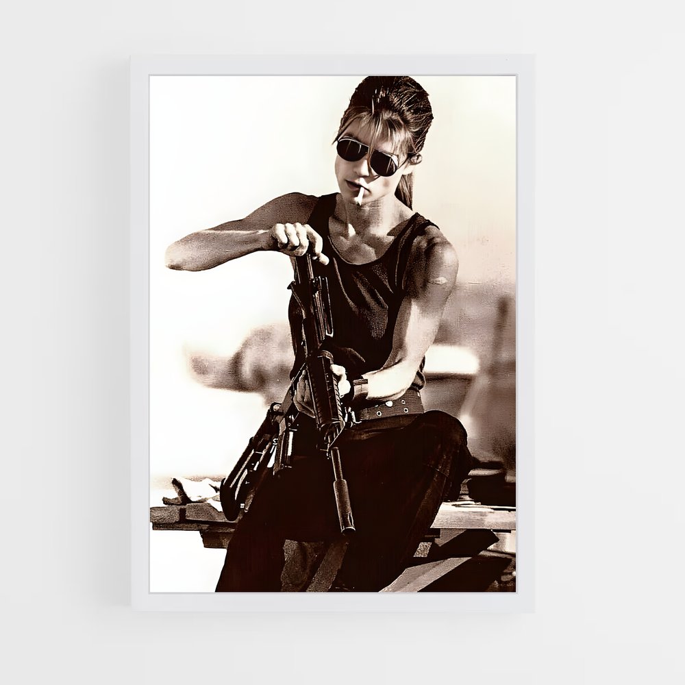 ap-sarah connor-2 cadre Blanc
