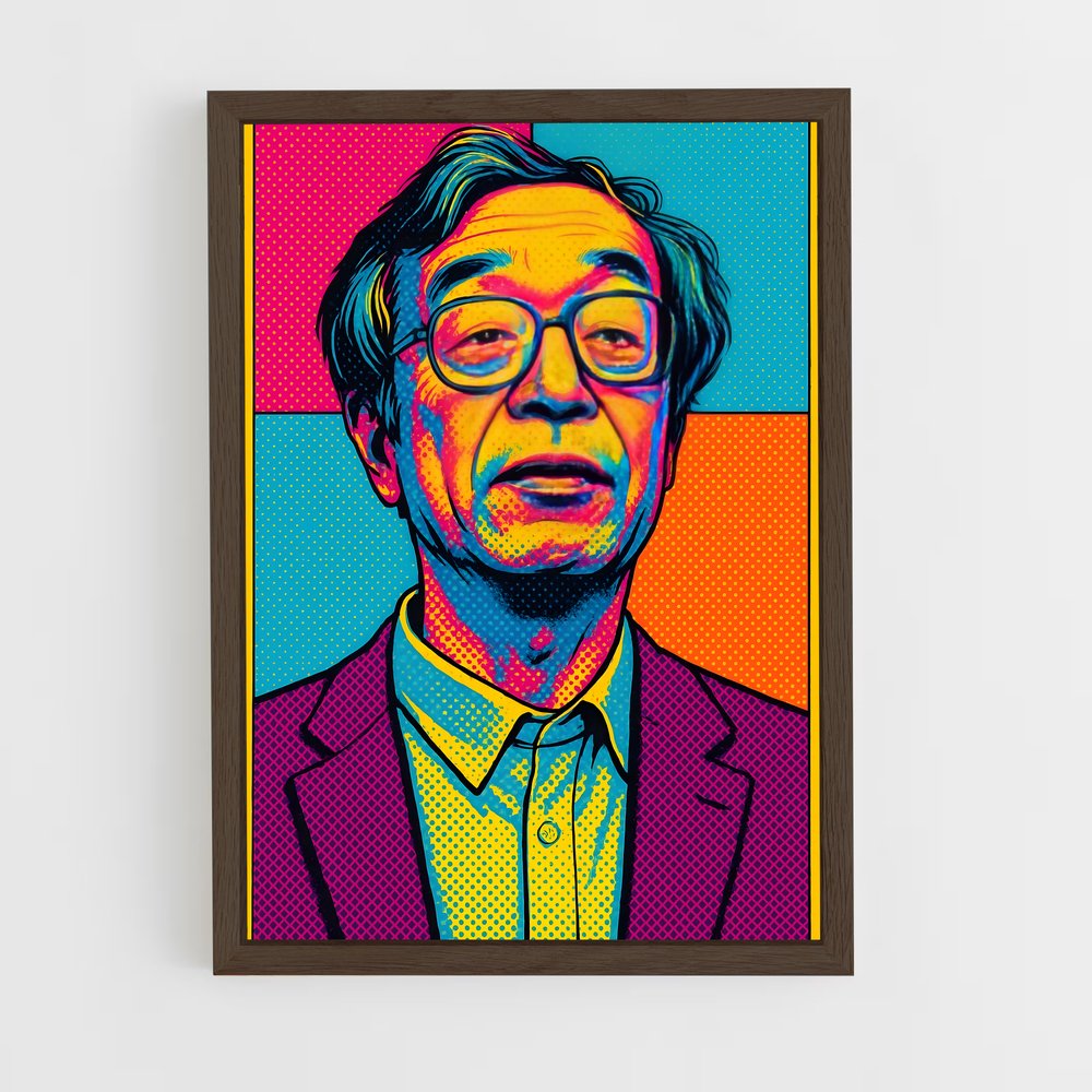 ap-satoshi nakamoto-4 cadre Bois foncé