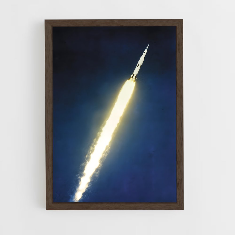 ap-saturn v-4 cadre Bois foncé