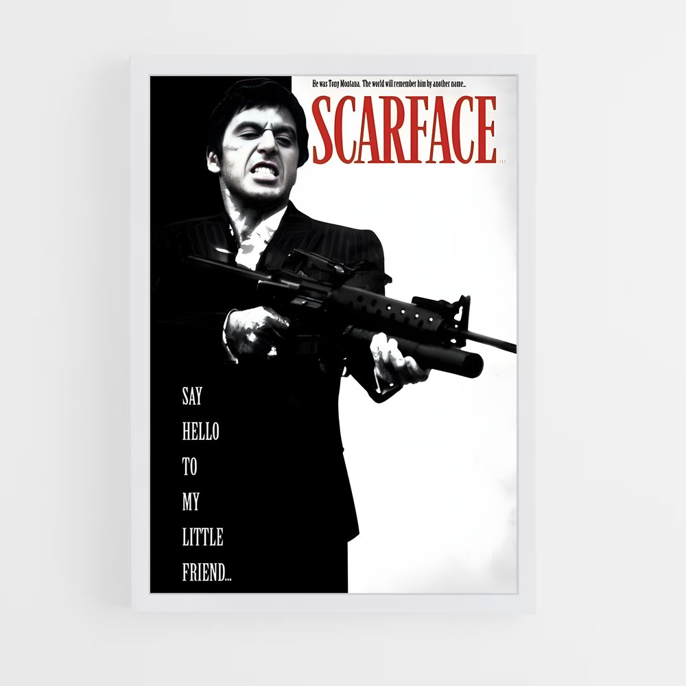 ap-scarface-4 cadre Blanc