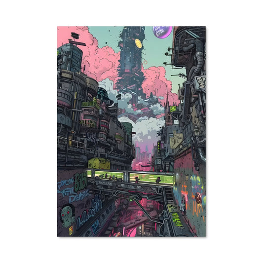 Poster Neon Skyline