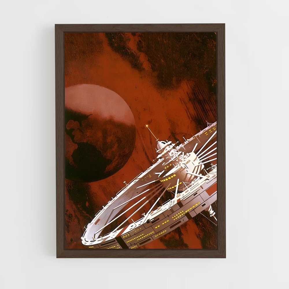 ap-sci fi art-4 cadre Bois foncé