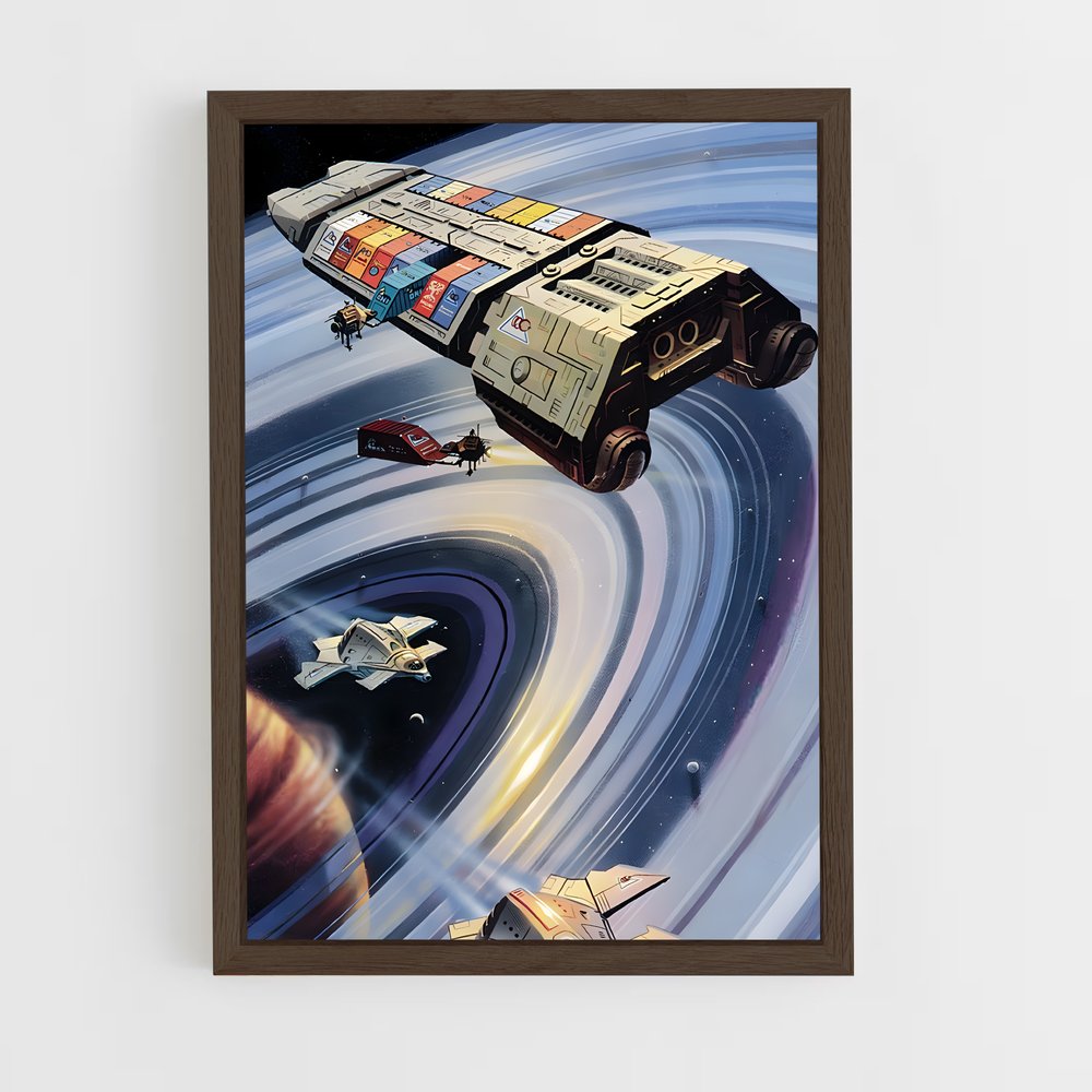 ap-sci fi art-7 cadre Bois foncé