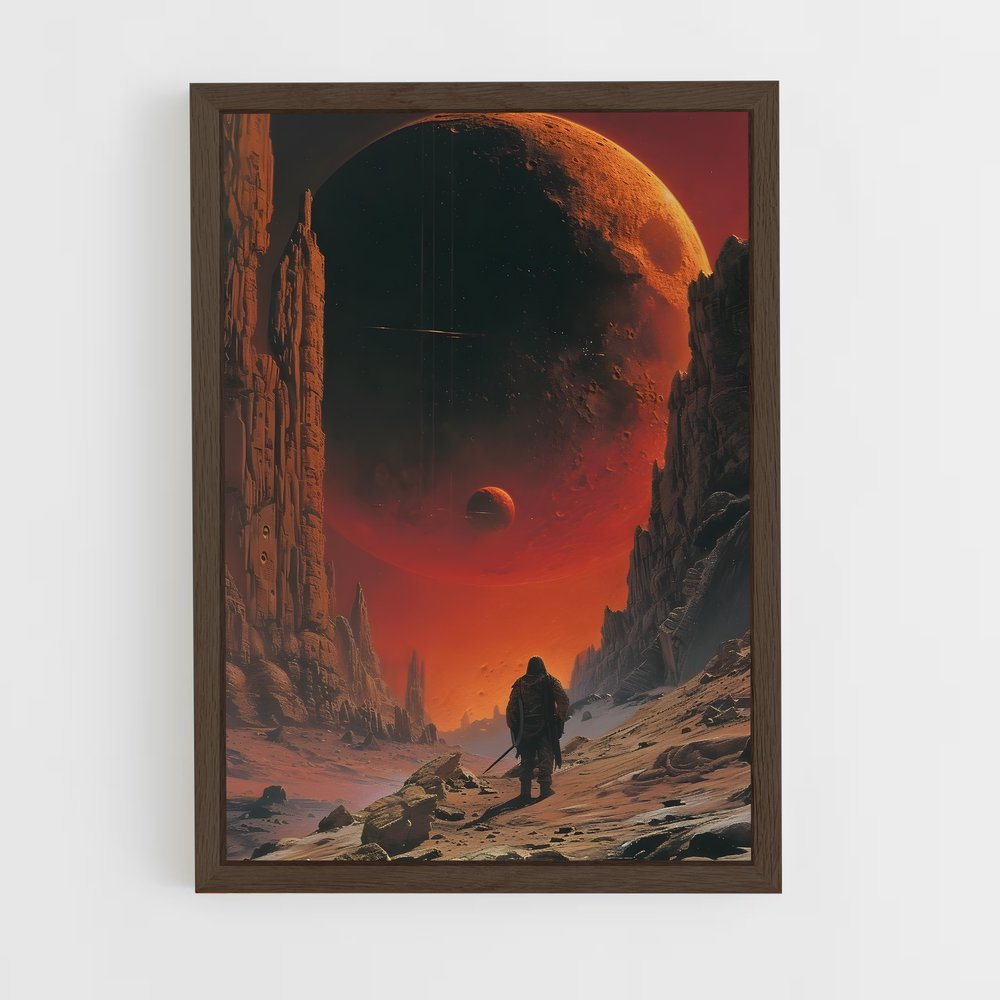 ap-sci fi art-8 cadre Bois foncé
