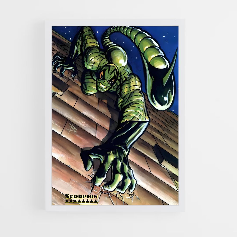 ap-scorpion spider-man-3 cadre Blanc