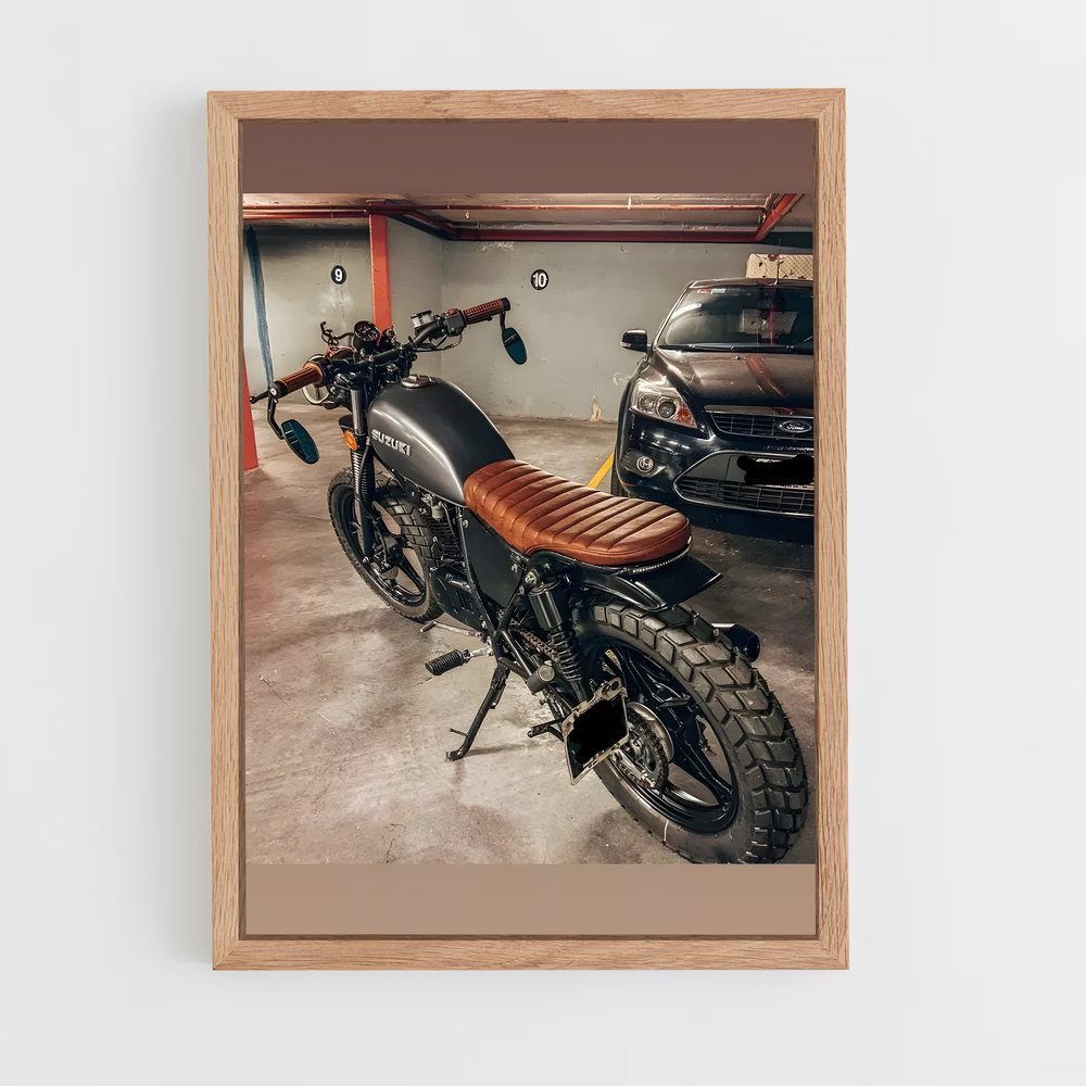 ap-scrambler cafe racer-3 cadre Bois clair