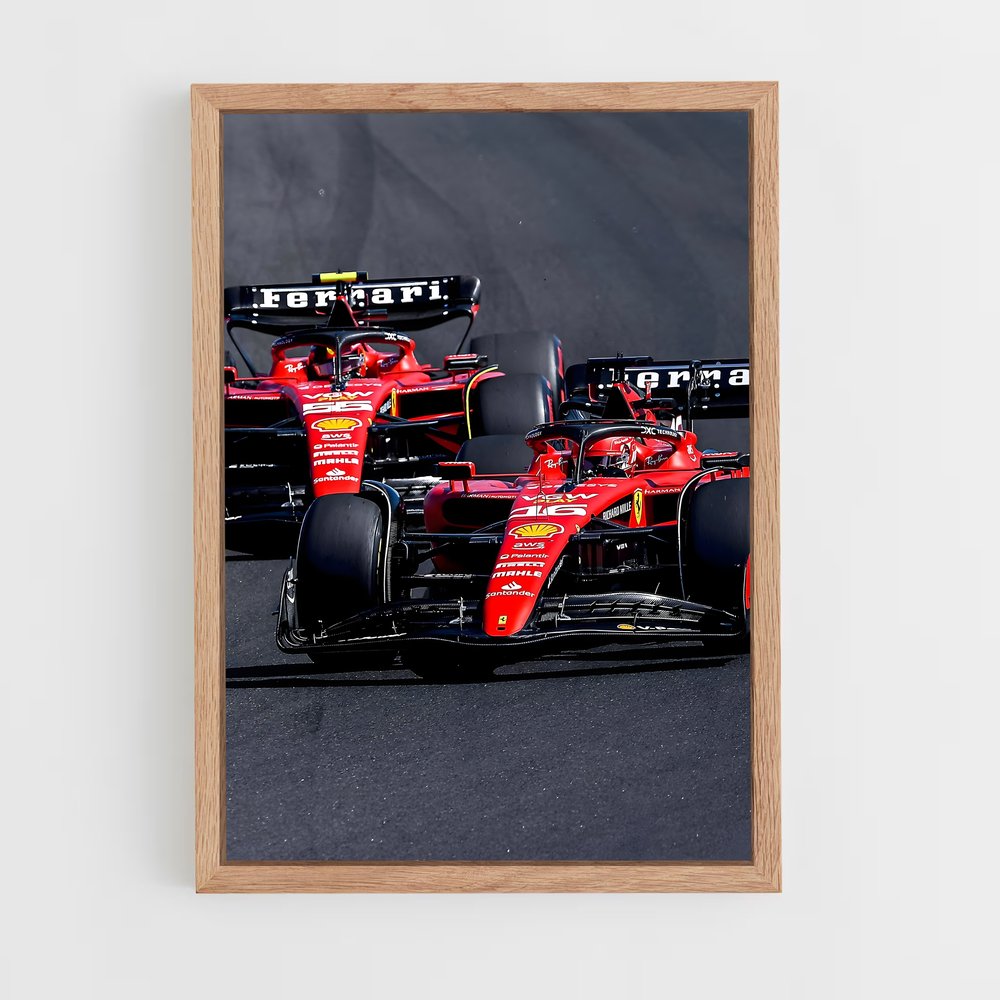 ap-scuderia ferrari-3 cadre Bois clair