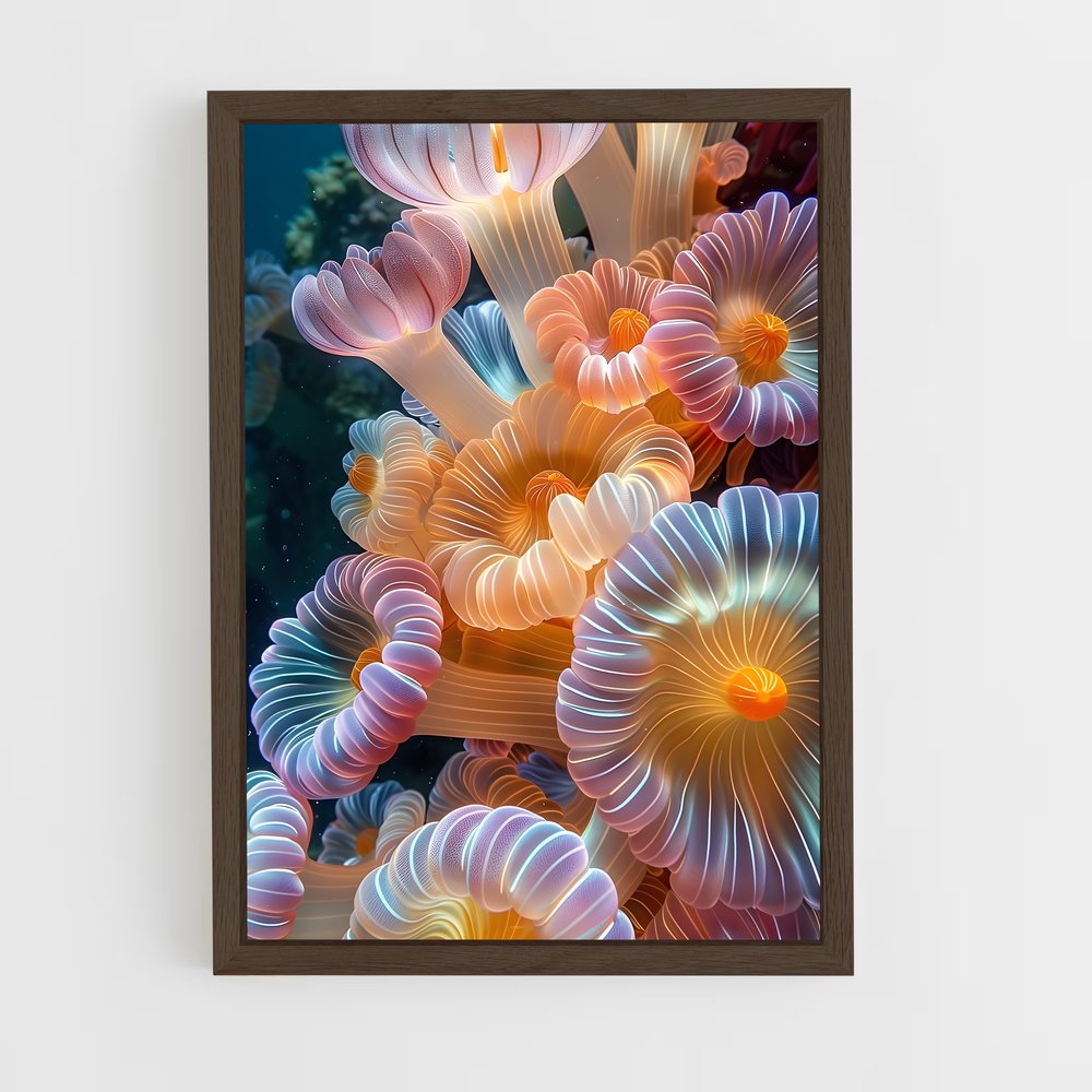 ap-sea anemone-1 cadre Bois foncé