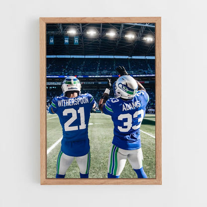 ap-seattle seahawks-4 cadre Bois clair