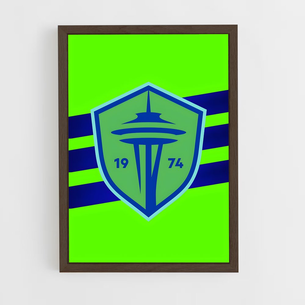 ap-seattle sounders fc-4 cadre Bois foncé