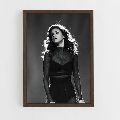 ap-selena gomez-3 cadre Bois foncé