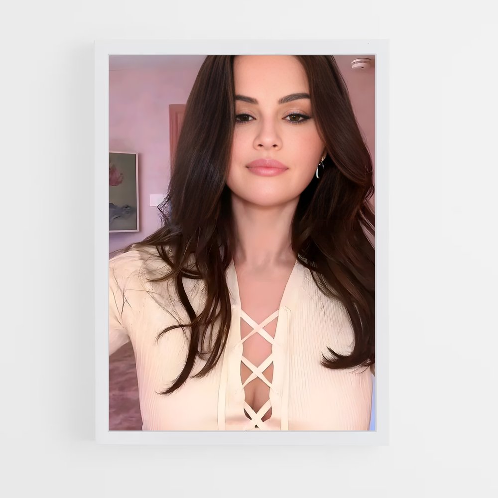 ap-selena gomez-4 cadre Blanc