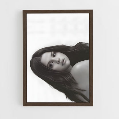 ap-selena gomez-5 cadre Bois foncé