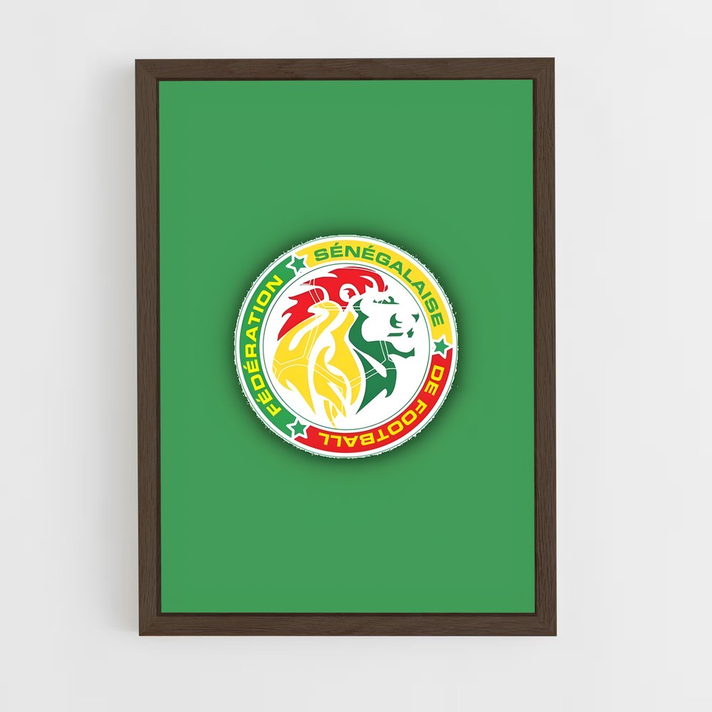ap-senegal national football team-1 cadre Bois foncé