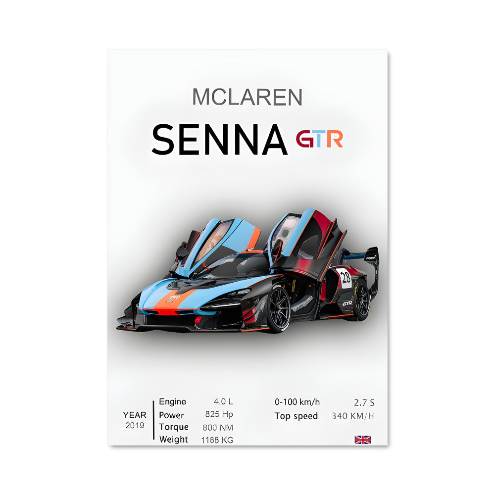 Poster Senna gtr 78556