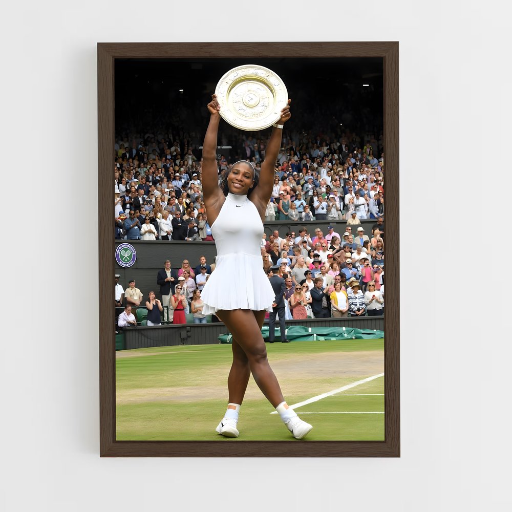 ap-serena williams-1 cadre Bois foncé