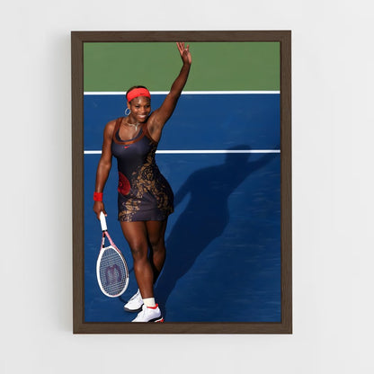 ap-serena williams-10 cadre Bois foncé
