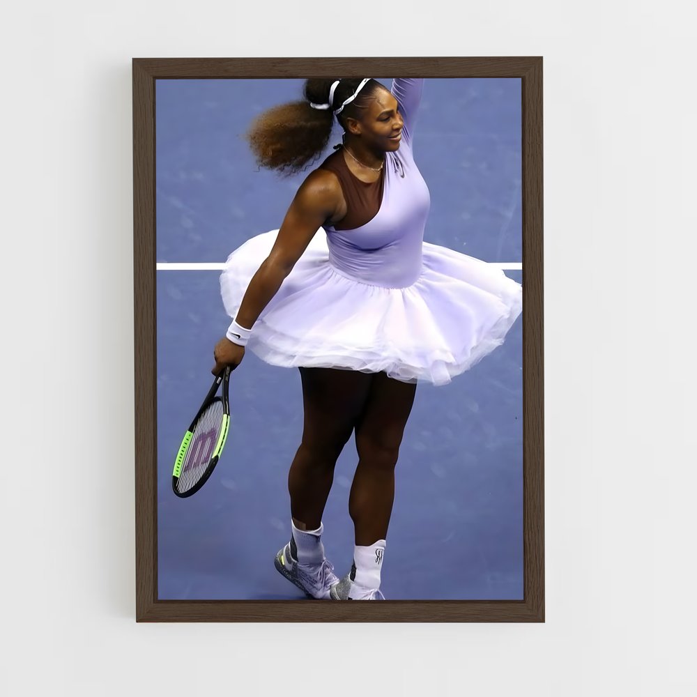 ap-serena williams-11 cadre Bois foncé