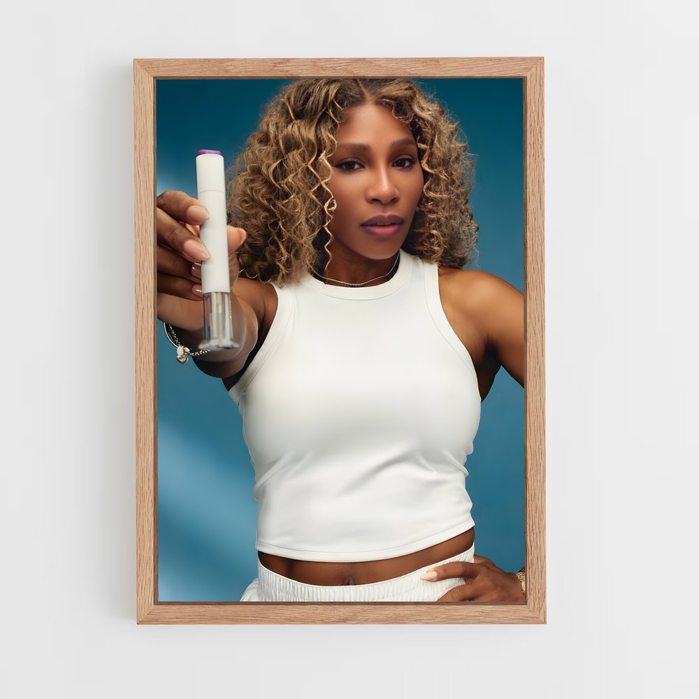 ap-serena williams-3 cadre Bois clair