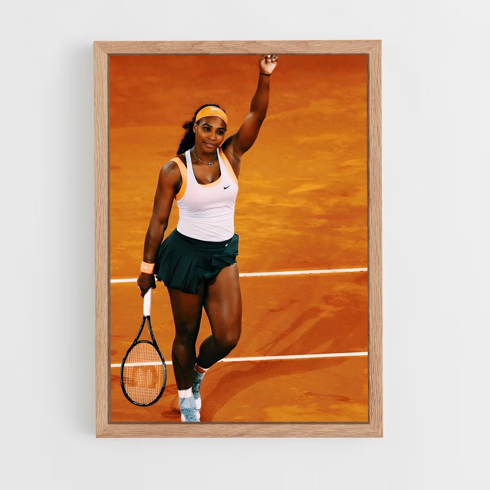 ap-serena williams-4 cadre Bois clair