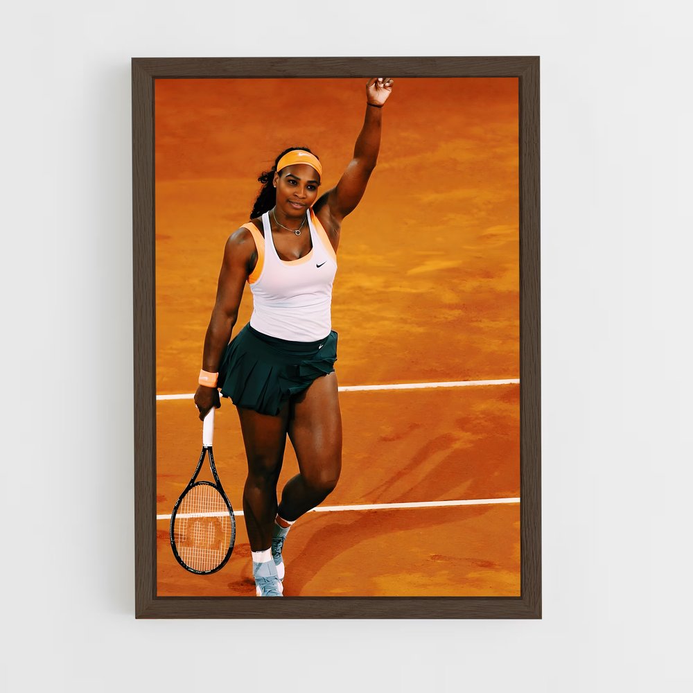 ap-serena williams-4 cadre Bois foncé