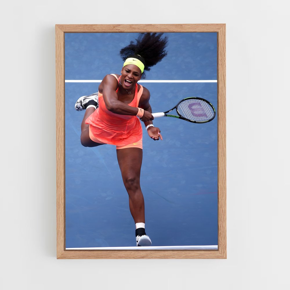ap-serena williams-5 cadre Bois clair