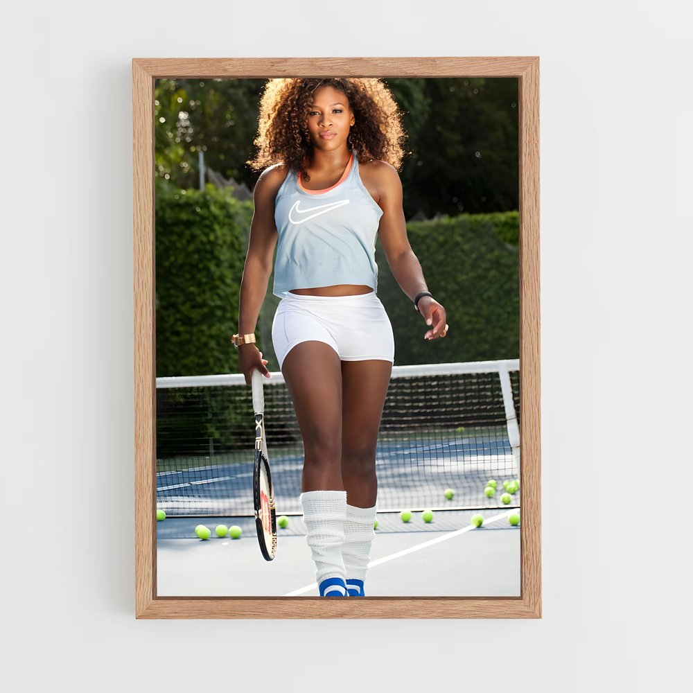 ap-serena williams-7 cadre Bois clair