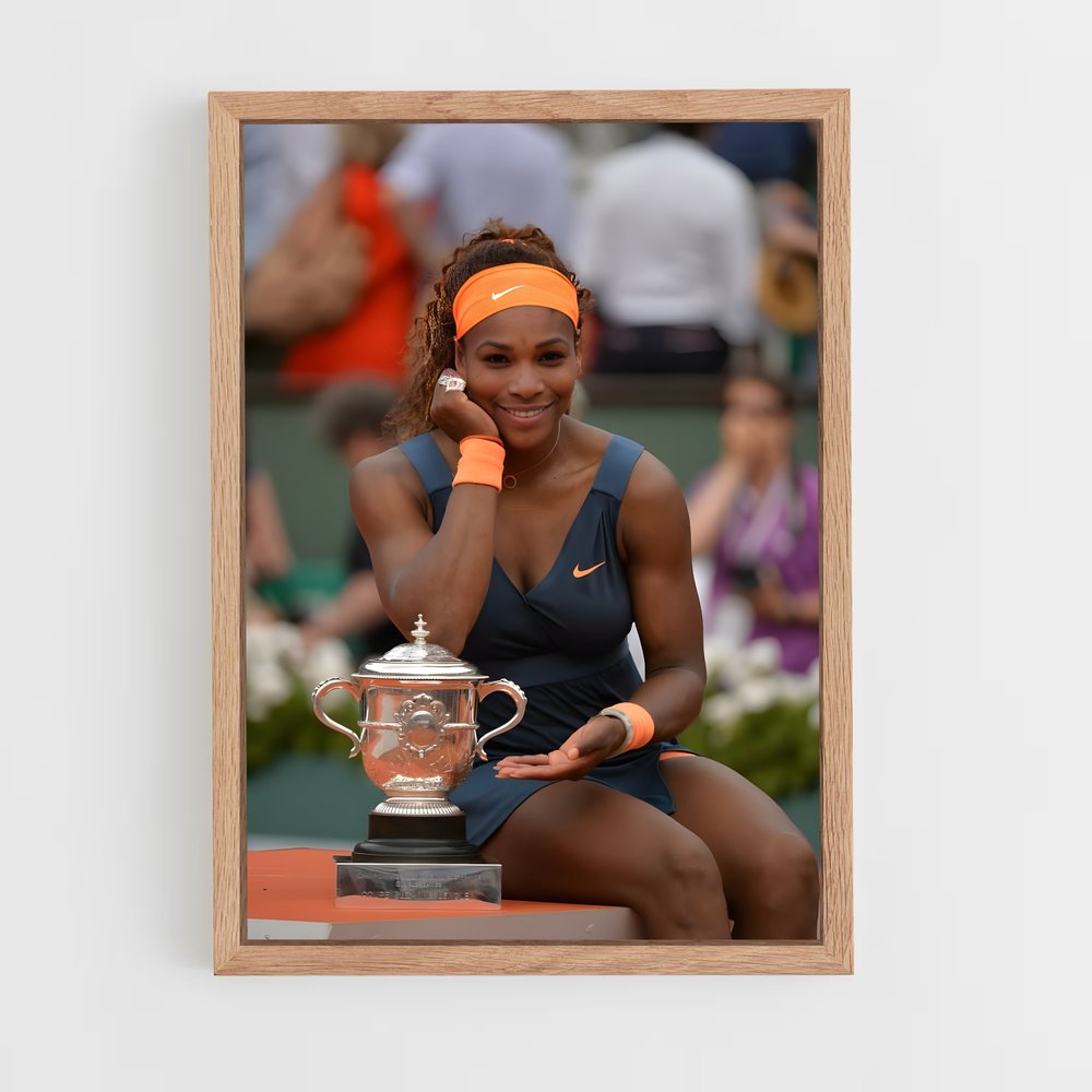 ap-serena williams-8 cadre Bois clair