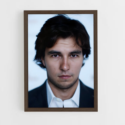 ap-sergio perez-4 cadre Bois foncé