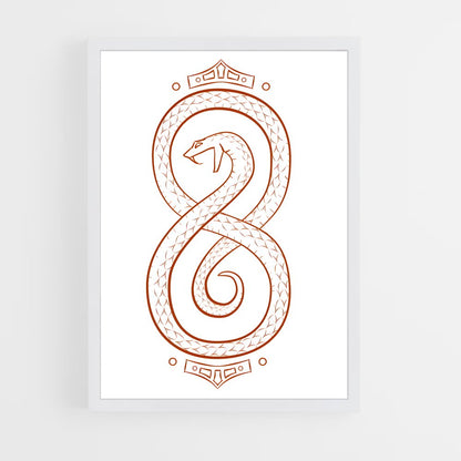 ap-serpent symbol-1 cadre Blanc