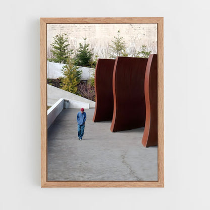 ap-serra tilted arc-3 cadre Bois clair