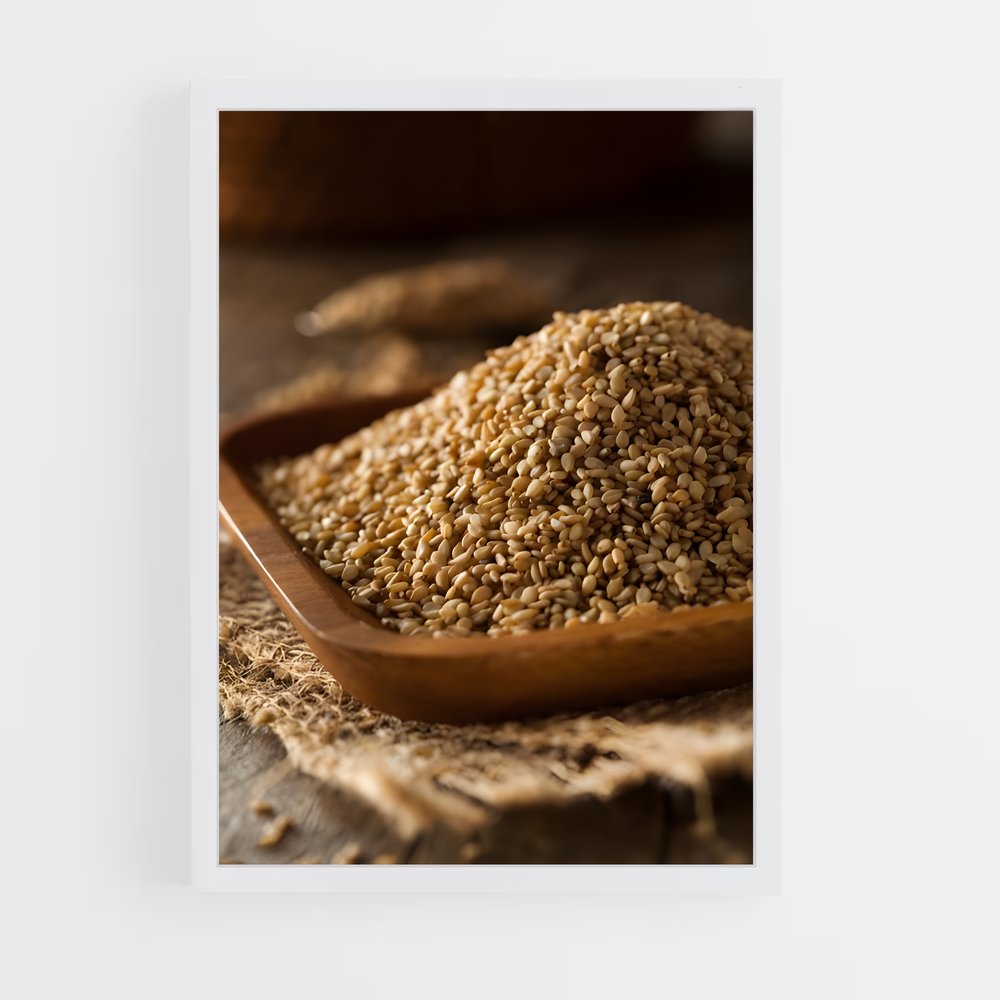 ap-sesame seeds-4 cadre Blanc