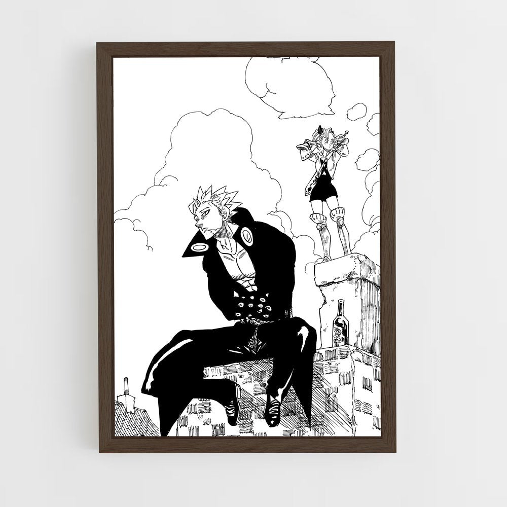 ap-seven deadly sins-3 cadre Bois foncé