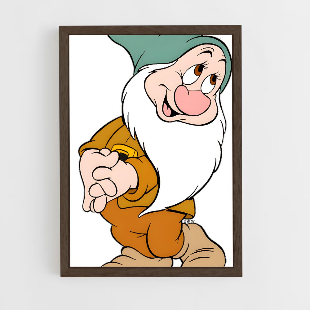 ap-seven dwarfs-3 cadre Bois foncé