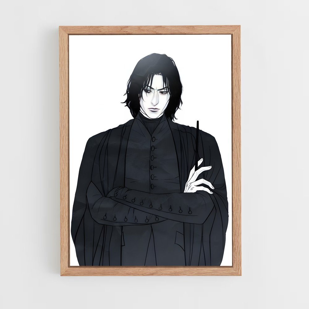 ap-severus snape-4 cadre Bois clair