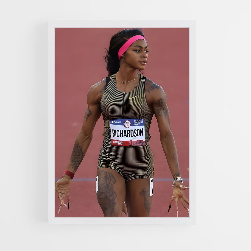 ap-sha'carri richardson-5 cadre Blanc