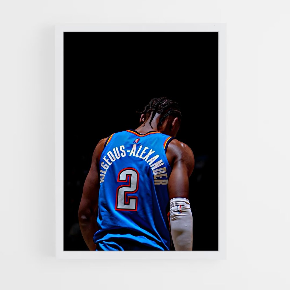 ap-shai gilgeous-alexander-1 cadre Blanc