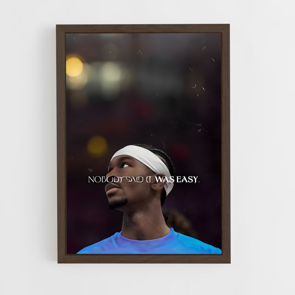 ap-shai gilgeous-alexander-5 cadre Bois foncé