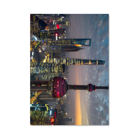 Poster Nuit Étoilée à Shanghai