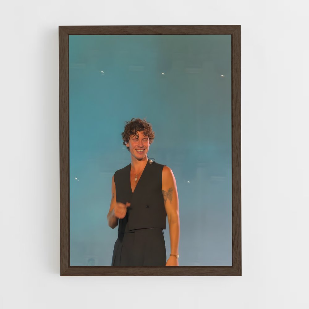 ap-shawn mendes-10 cadre Bois foncé