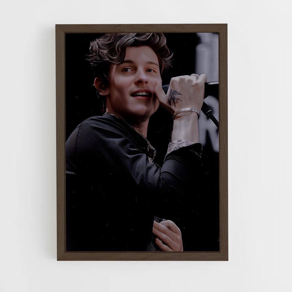 ap-shawn mendes-12 cadre Bois foncé