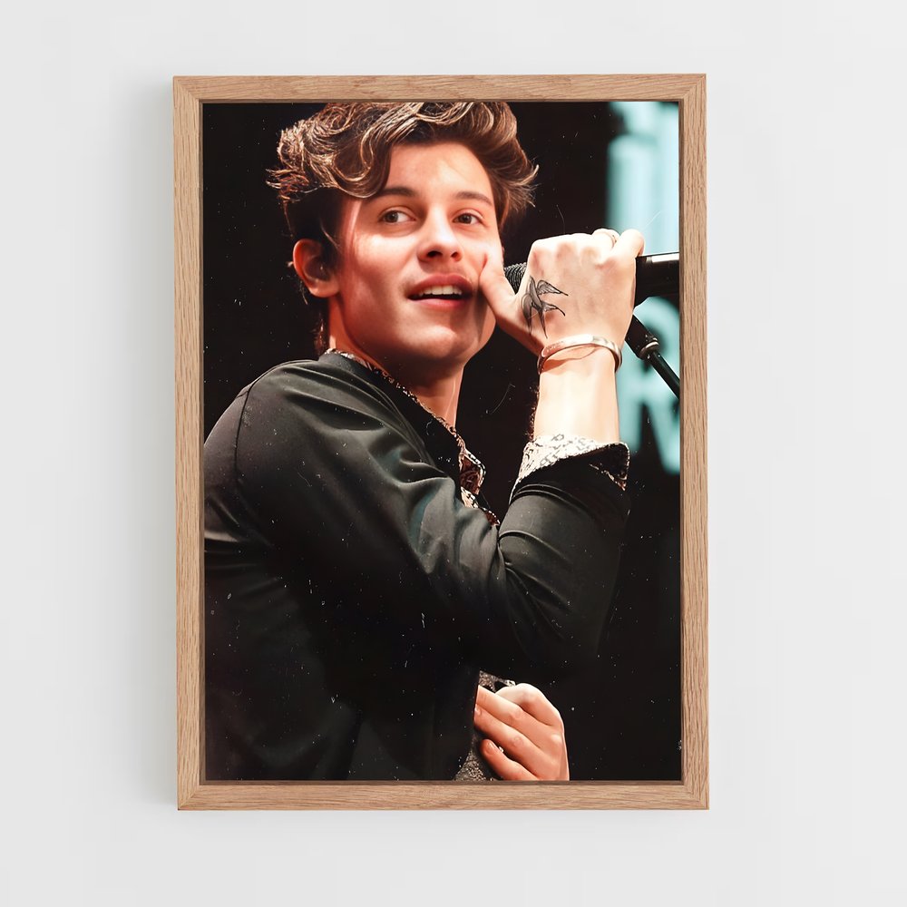 ap-shawn mendes-5 cadre Bois clair