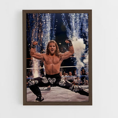 ap-shawn michaels-1 cadre Bois foncé