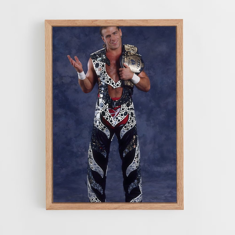 ap-shawn michaels-2 cadre Bois clair