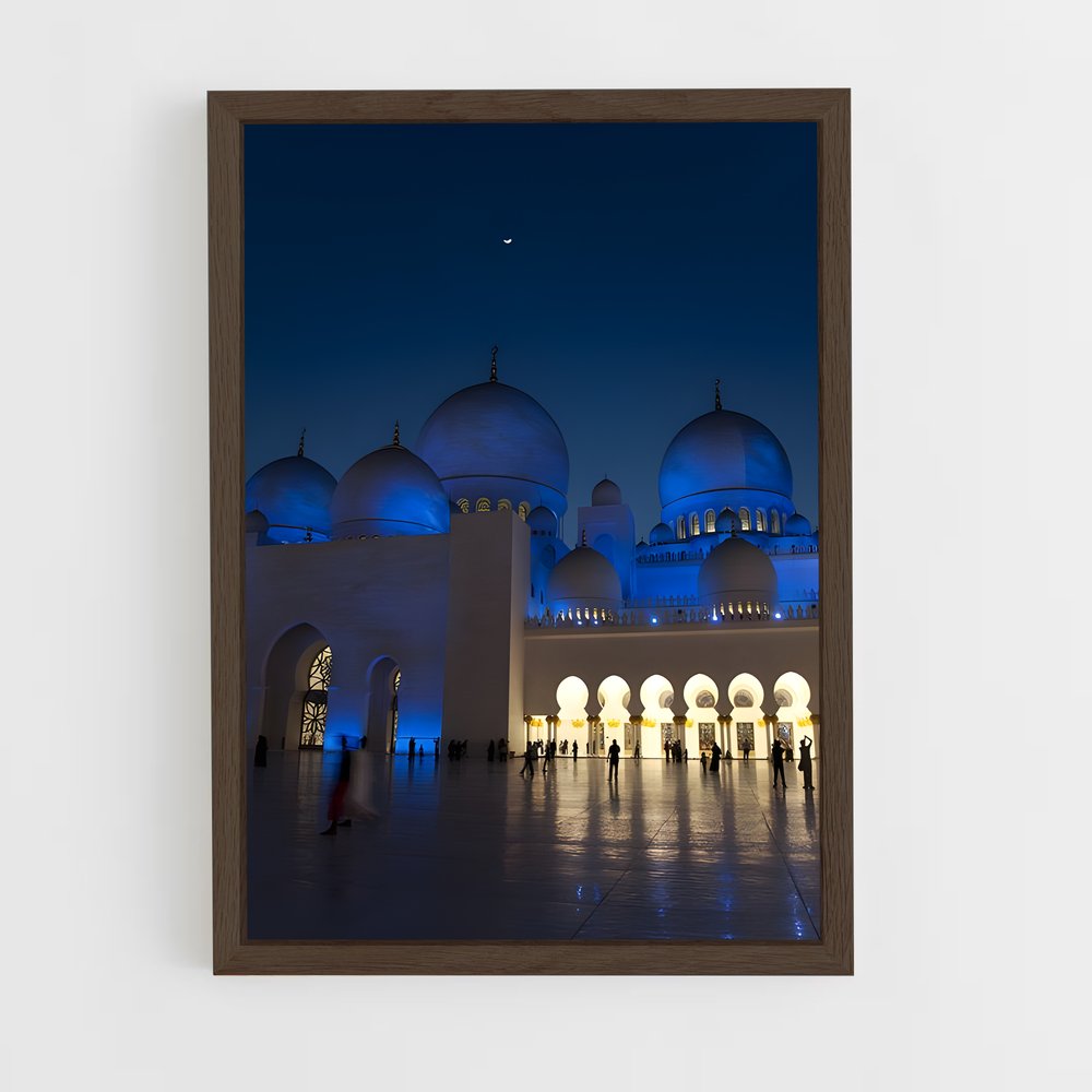 ap-sheikh zayed mosque-7 cadre Bois foncé