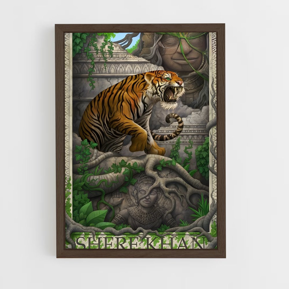 ap-shere khan-2 cadre Bois foncé