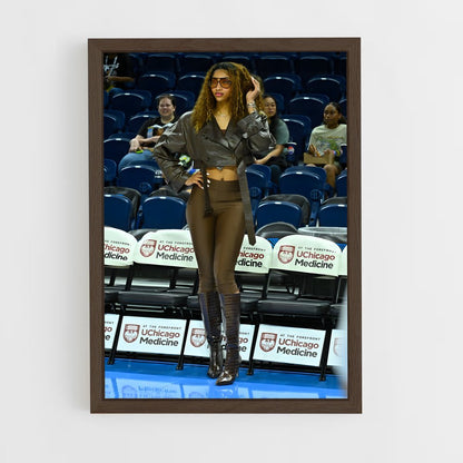 ap-sheryl swoopes-2 cadre Bois foncé