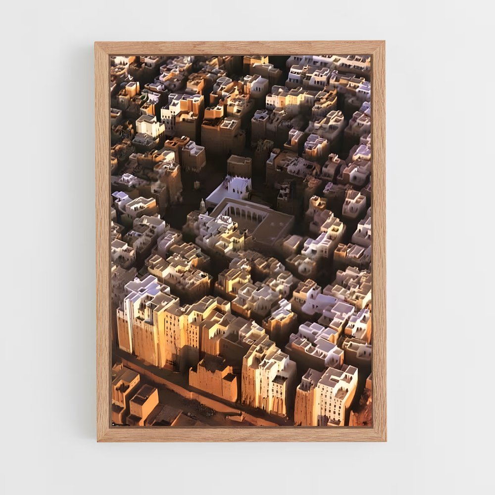 ap-shibam hadramout-1 cadre Bois clair