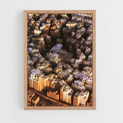 ap-shibam hadramout-1 cadre Bois clair