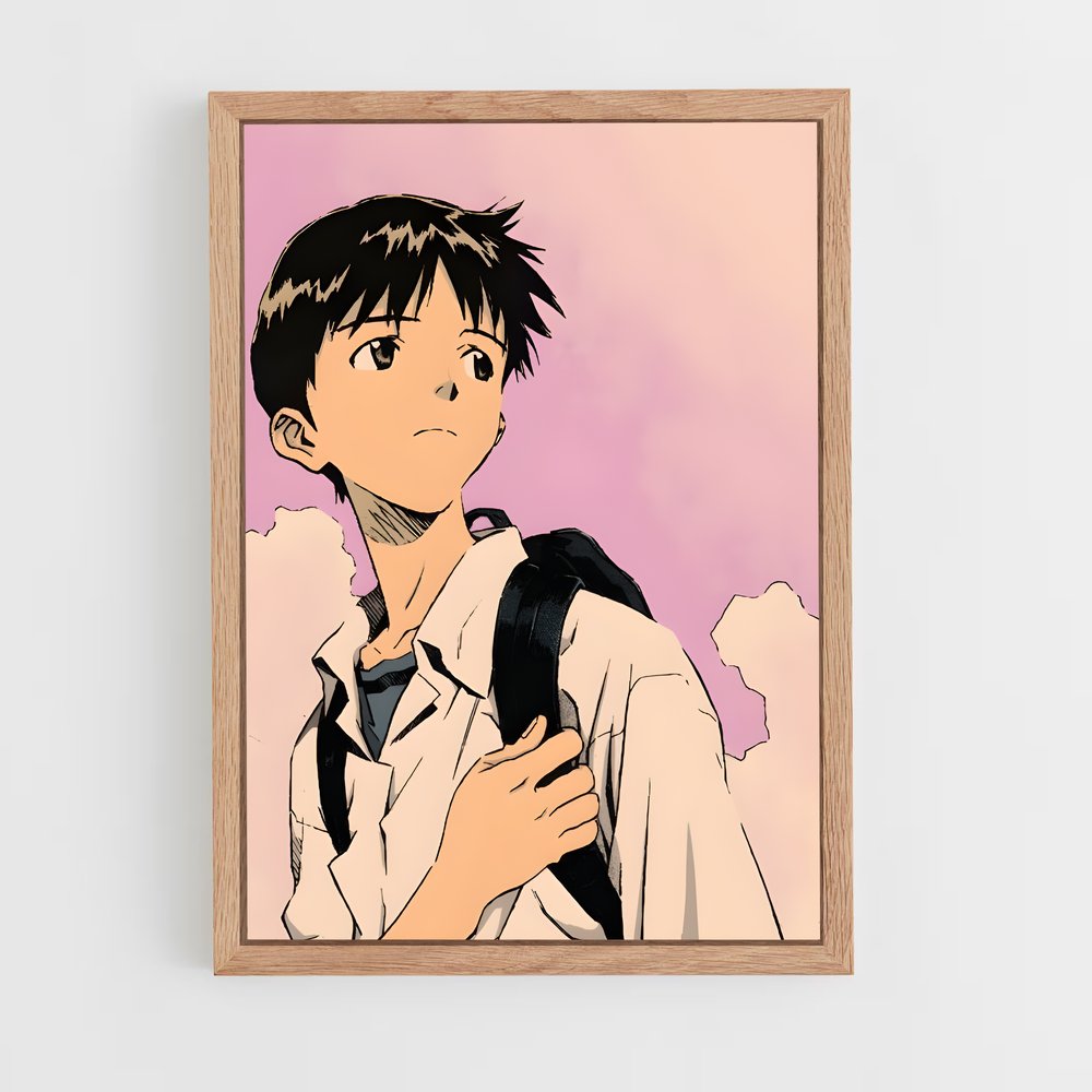 ap-shinji ikari-1 cadre Bois clair